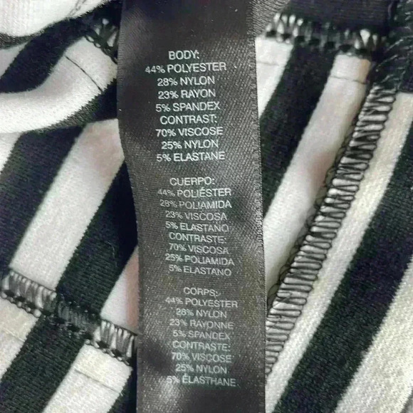 White House Black Market Women's Striped Zippered Blazer Jacket Size 4 - Picture 4 of 8